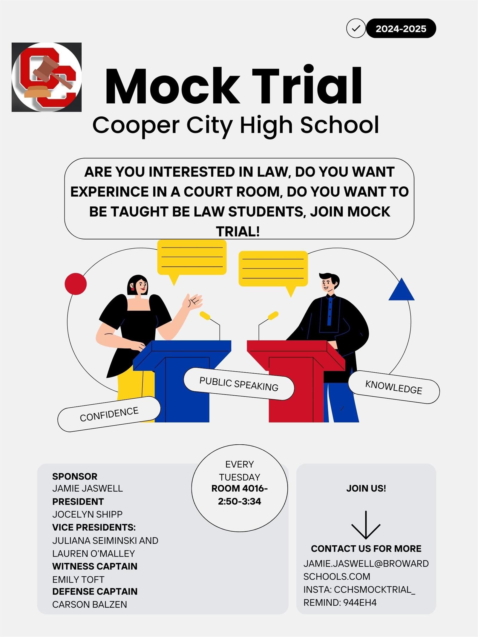 Mock Trial Flyer
